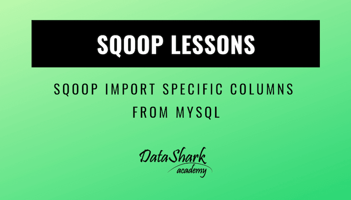 Sqoop import specific columns from relational table into Hadoop - DataShark.Academy